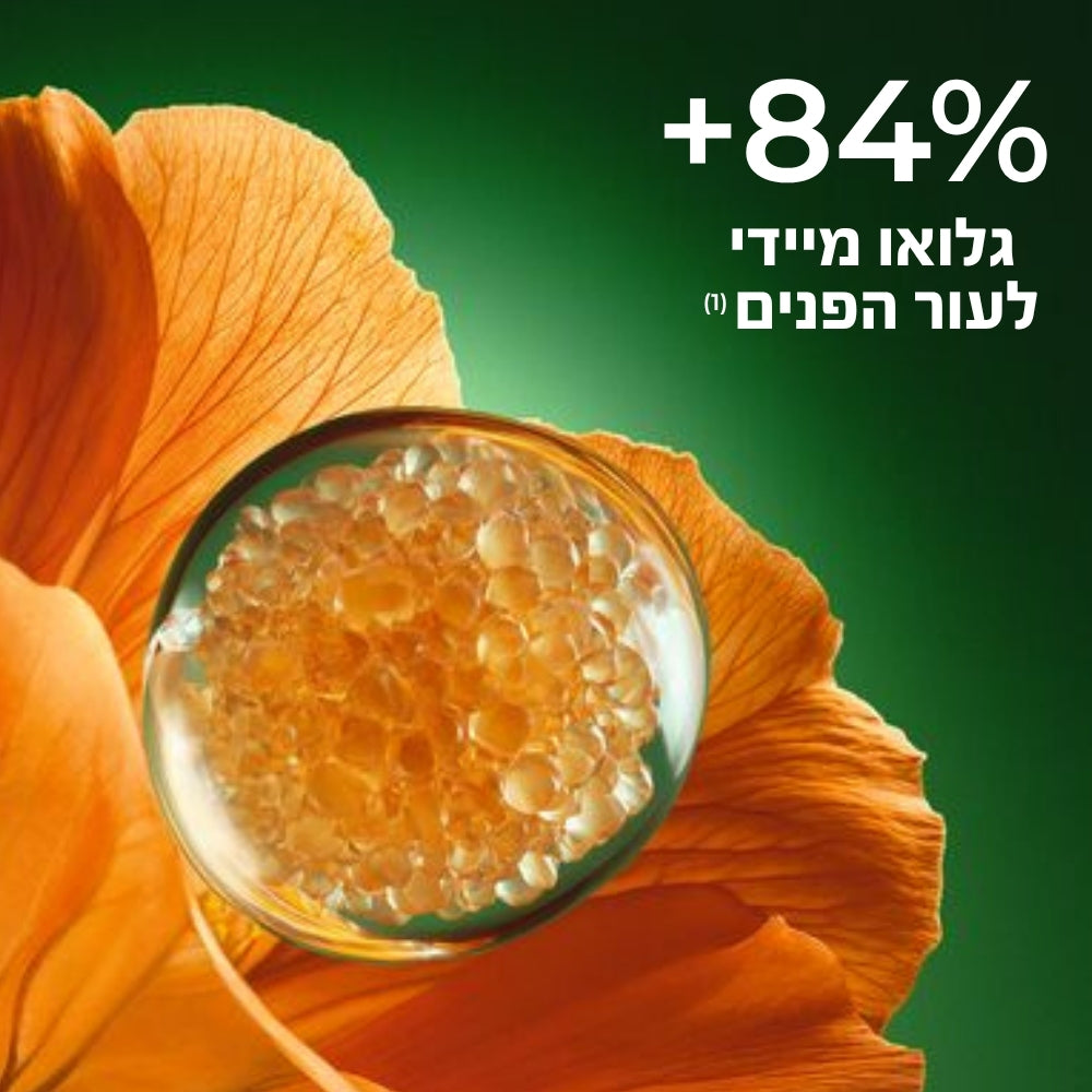 +84% גלואו מיידי לעור הפנים*